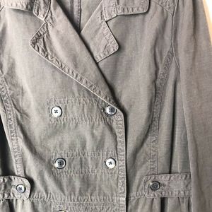 Army Green Lightweight Peacoat Jacket Sz L